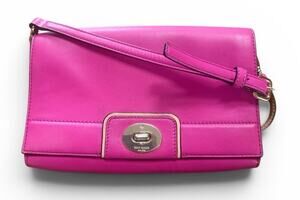 kate spade Hot Pink Leather Crossbody Bag with Turn-Lock